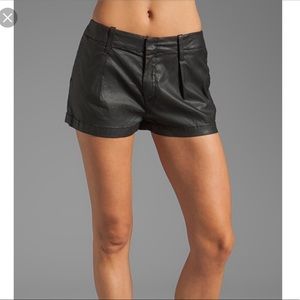 7 for all Mankind coated black shorts
